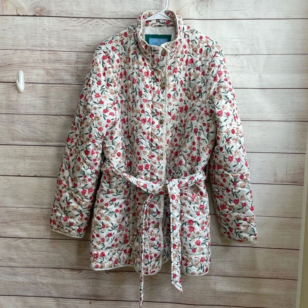 DRAPER‎ JAMES FLORAL QUILTED JACKET